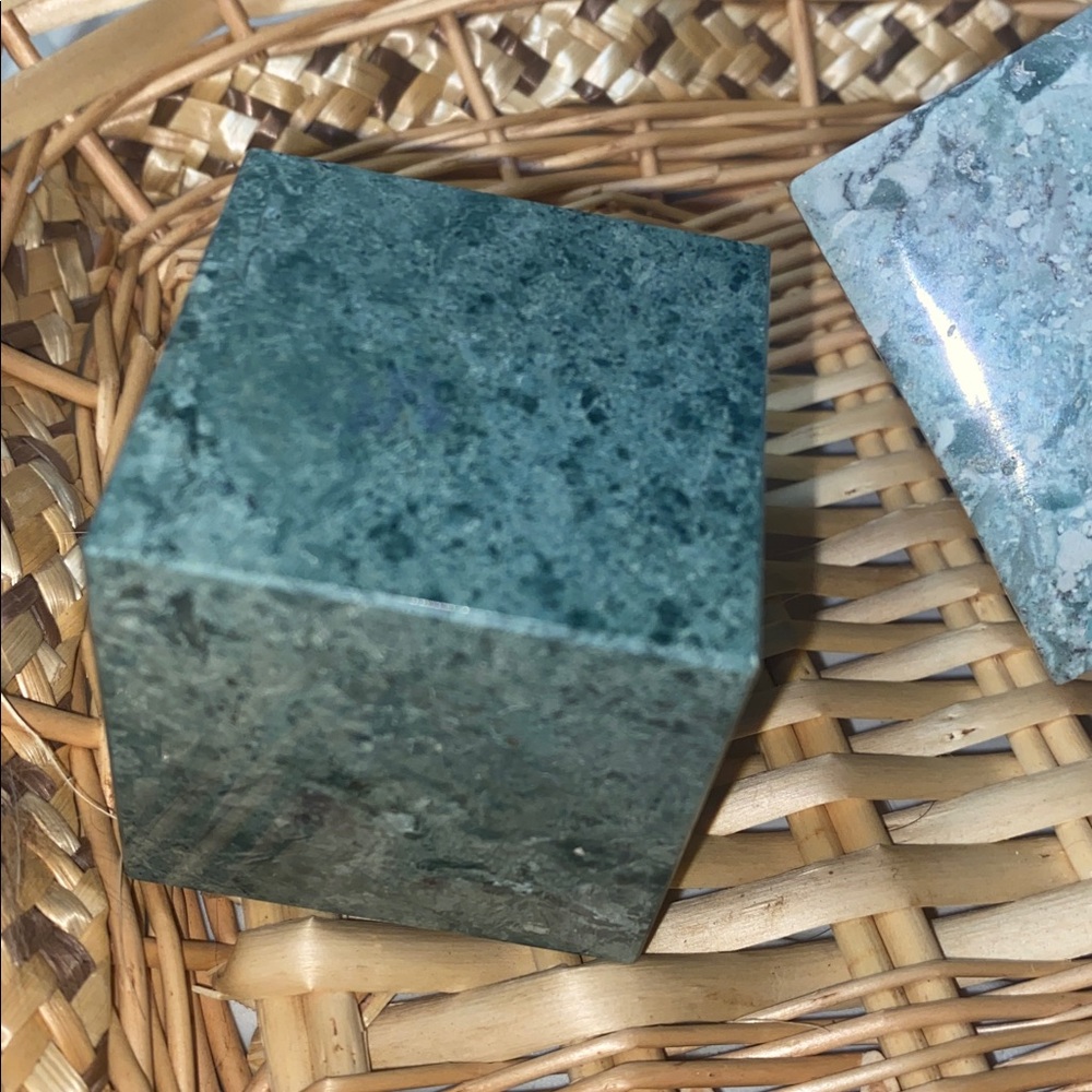 Serpentine Stone Cube